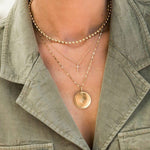 Cross Beaded Round Necklace