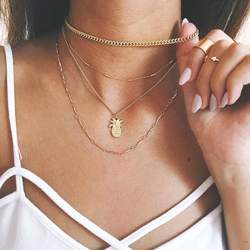 Pineapple Chain Necklace