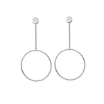 Sweet Geometric Round Stud Earrings